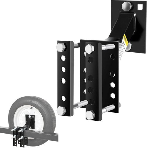 MaxxHaul Spare Tire Carrier Mount - Durable Bracket for 4 & 5 Lug Trailer Wheels | Utility Boat Trailer