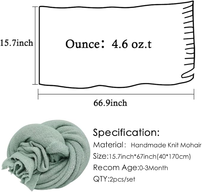 Newborn Posing Wrap Newborn Photography Props Soft Stretch Knit Blanket