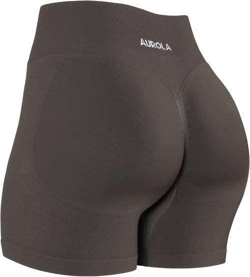 AUROLA Workout Shorts for Women - No Roll Up, Squat Proof, Seamless Compression | Sizes 2.5-6.5
