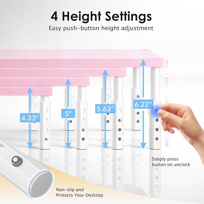 OPNICE Adjustable Computer Monitor Stand Riser