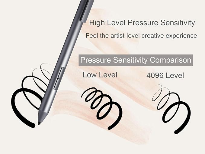 LAZARITE M Pen, Active Stylus for Lenovo Tab P11, Flex 5/14, Yoga 7i, Hp Envy