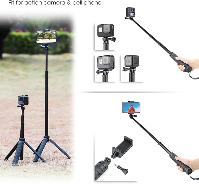 SOONSUN 3in1 Aluminum Waterproof Selfie Stick
