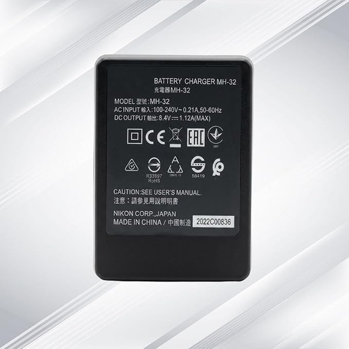 MH-32 MH32 Battery Charger for Nikon EN-EL25 ENEL25 EN-EL25a Battery Compatible