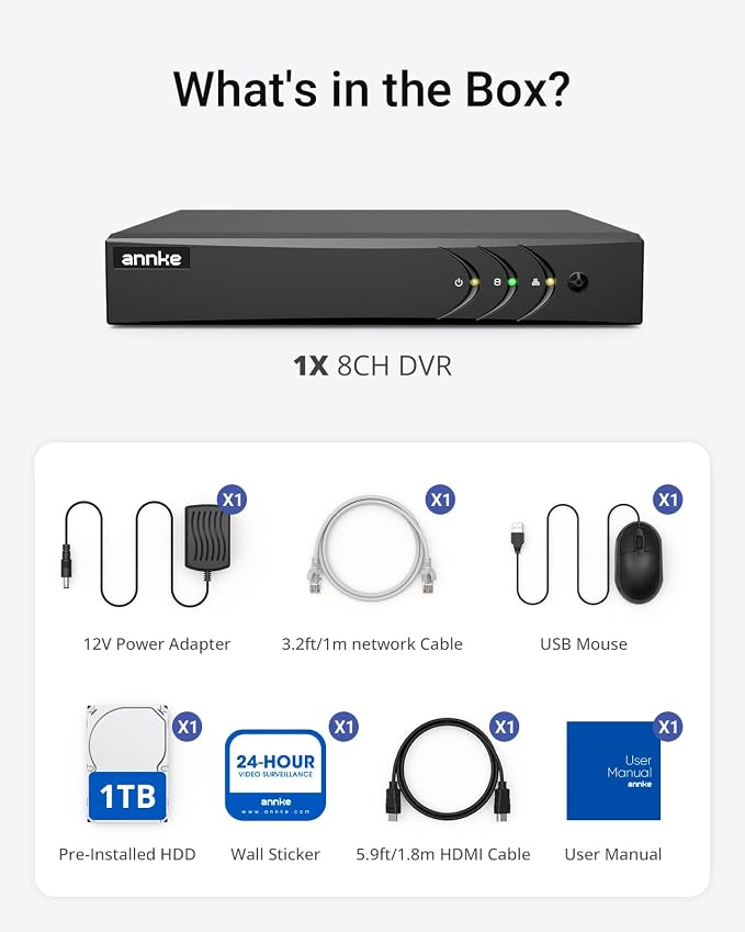ANNKE 8CH 3K Lite Security Digital Video Recorder