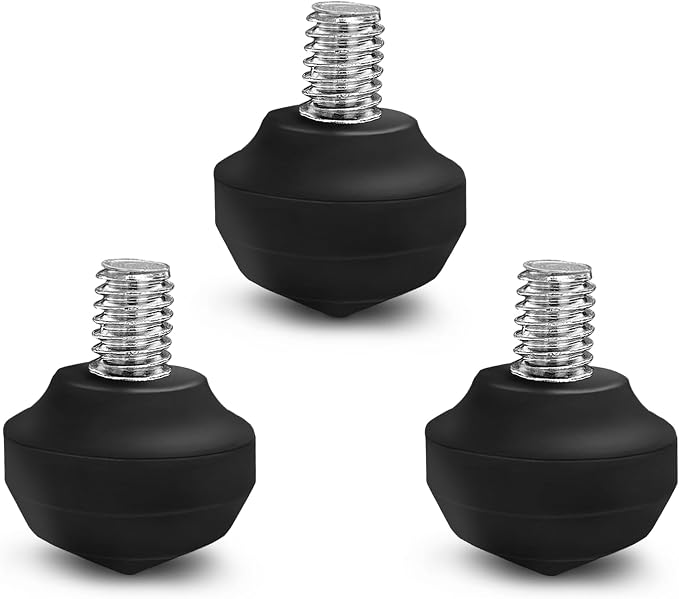 Manbily Universal Tripod Rubber Foot Spike, Anti-Slip 3/8" Rubber Feet