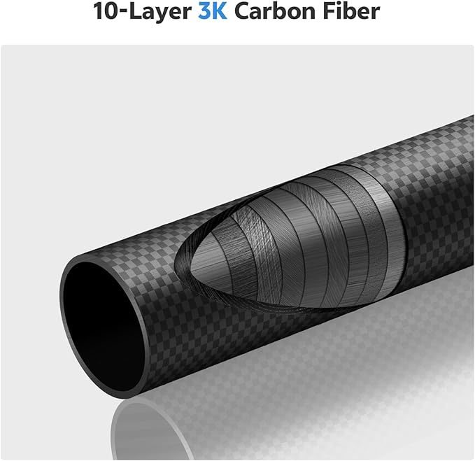 TONYBOO 61" Carbon Fiber Camera Monopod, 28mm 6-Section Height, Portable