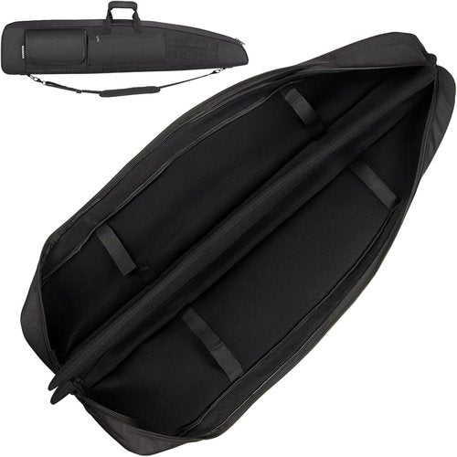 HUNTSEN Soft Double Rifle Case - Padded Handle, Adjustable Sling, Dual Lockable Zippers | 38" to 52" Sizes