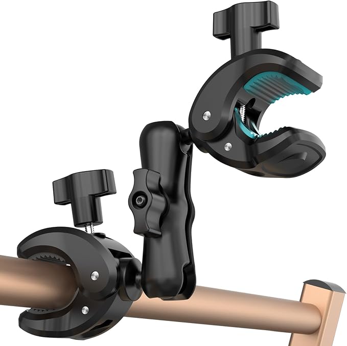 MAGJIEYX Double Clamp Mount, 360°Magic Arm