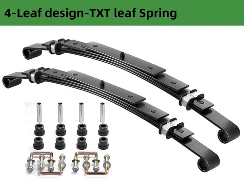Dr.Acces Golf Cart Heavy Duty Deluxe Rear Leaf Spring Kit 4-Leaf Design for EZGO TXT 1994-Up Golf Cart Replaces OEM# 70506-G01, 70505-G01, 74135-G01, 74207-G01