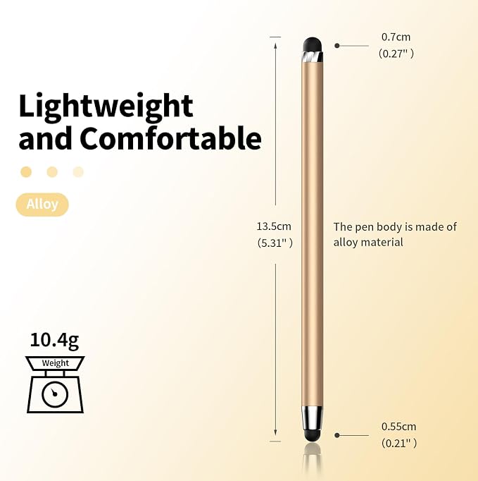 10 PCS Stylus, Stylus Pen for Touchscreen, Stylus 2-in-1 High Sensitivity &