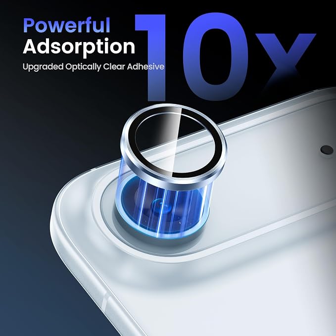 Tensea 2Pack for iPhone 17 Air Camera Lens Protector, 9H Tempered Glass Camera