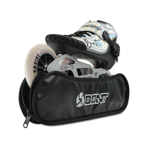 Bont Inline Skate Wheel Covers – Protect Wheels and Bearings – Easy Slip-On Design – Multiple Sizes (Black White, 3x110mm)