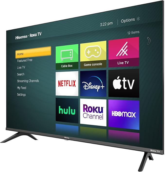 Hisense 32-Inch Class H4 Series LED Roku Smart TV with Google Assistant and Alexa Compatibility (32H4G, 2021 Model)