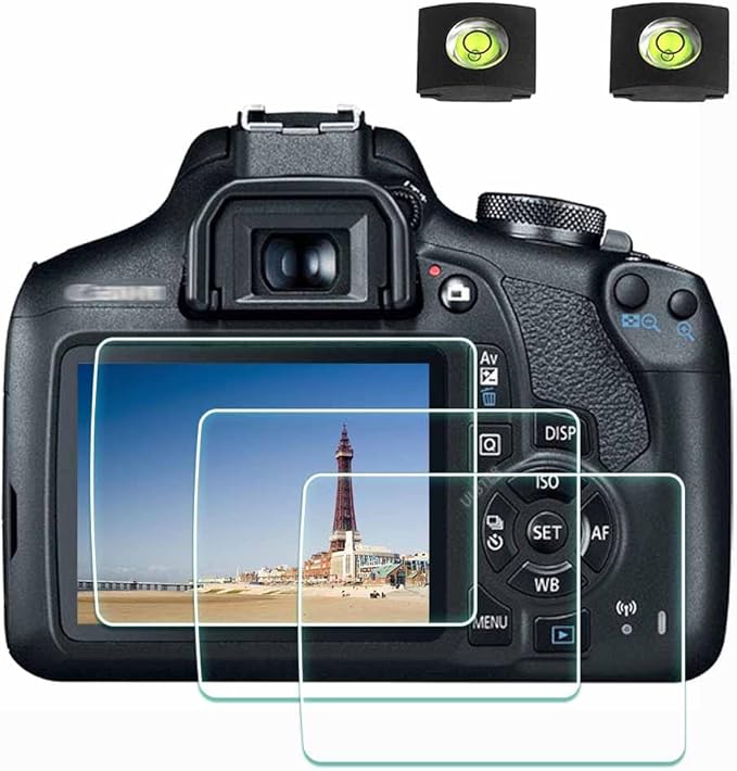 ULBTER Screen Protector for Canon EOS Rebel T7 T6 T5 2000D Camera & Hot Shoe