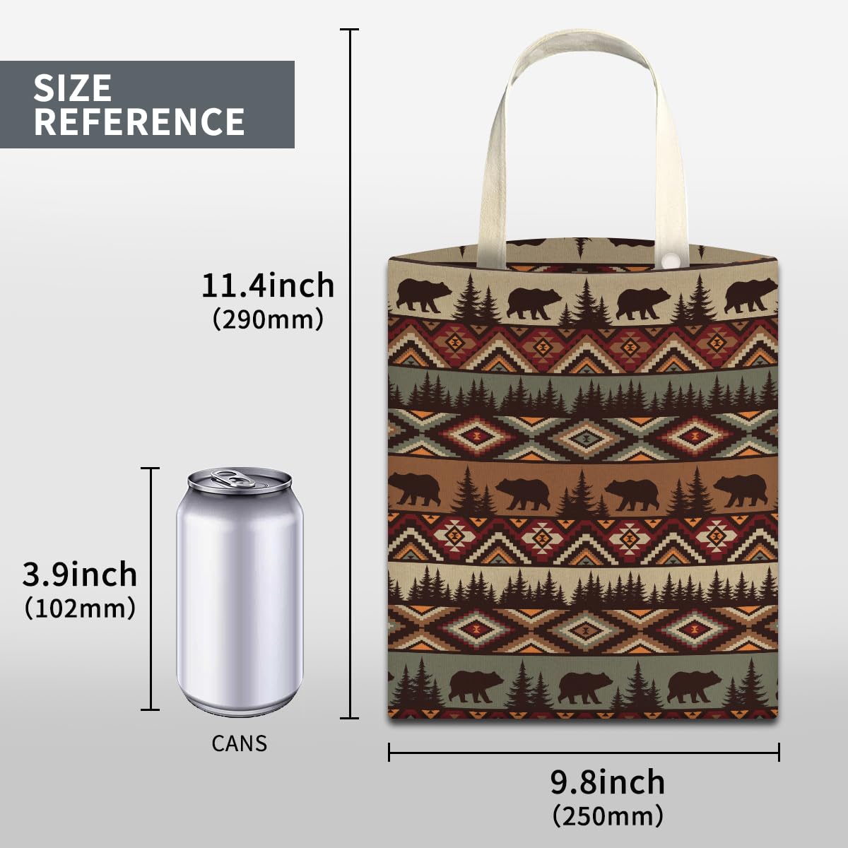 Car Trash Can, Cute Car Trash Bag, Hanging Car Organizer and Storage Bag, Trash Bin for Car Accessories, Vehicle, Travelling, Camping Bear Mountain