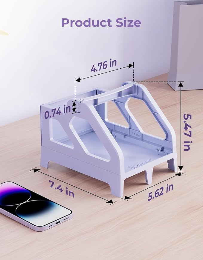 MUNBYN Label Holder for Rolls and Fan-Fold Labels, Thermal Sticker Roll Holder