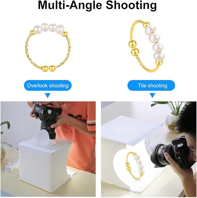 Portable Photo Light Box 10 Inch, Folding Photography Studio Tent