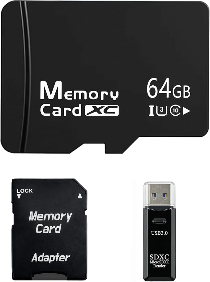 64GB Micro SD Card for Dashcam & Security Camera U3 V30 A1 | High Endurance