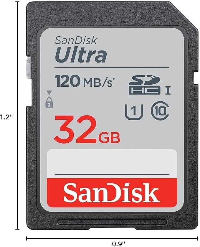 SANDISK 32GB 3-Pack Ultra SDHC UHS-I Memory Card