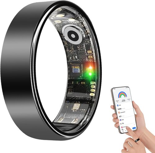 BENIO Gen 2 Smart Ring - Heart Rate & Fitness Tracker | 5ATM Waterproof, Sleep & Blood Oxygen Monitor for iOS/Android