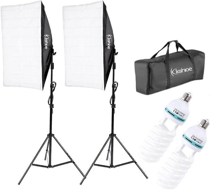 Photography Softbox Lighting Kit, YouTube Starter Kit, Photo Equipment Soft