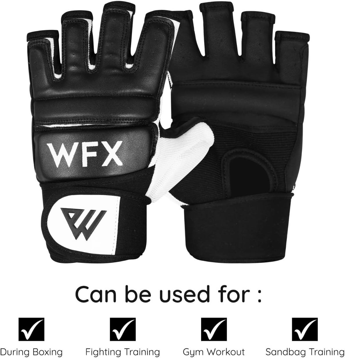 WFX Boxing Gloves - Durable MMA Training Mitts for Karate, Taekwondo & Muay Thai | Synthetic Material