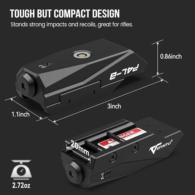 Votatu P4L-B Blue Laser Sight for Picatinny, Tactical Rifle Laser Beam