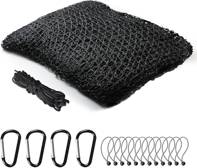 Sports Netting,Golf Practice Net Hitting Net with 33Feet Nylon Rope Also for Baseball, Hockey, Soccer, LAX and More - 10x10ft/10x15ft/10x20ft/10x25ft/10x30ft/10x40ft/10x55ft