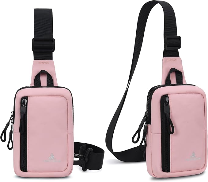 Peicees Small Crossbody Bag for Men Women Mini Sling Bag Travel Running Phone