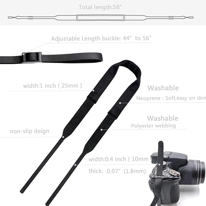 Camera Neck Strap Thin, Binocular Strap