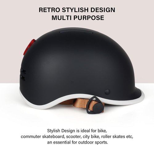 Exclusky Bike Helmet - Adjustable Safety Certified Cycling Helmet for Men & Women | USB Rechargeable Light