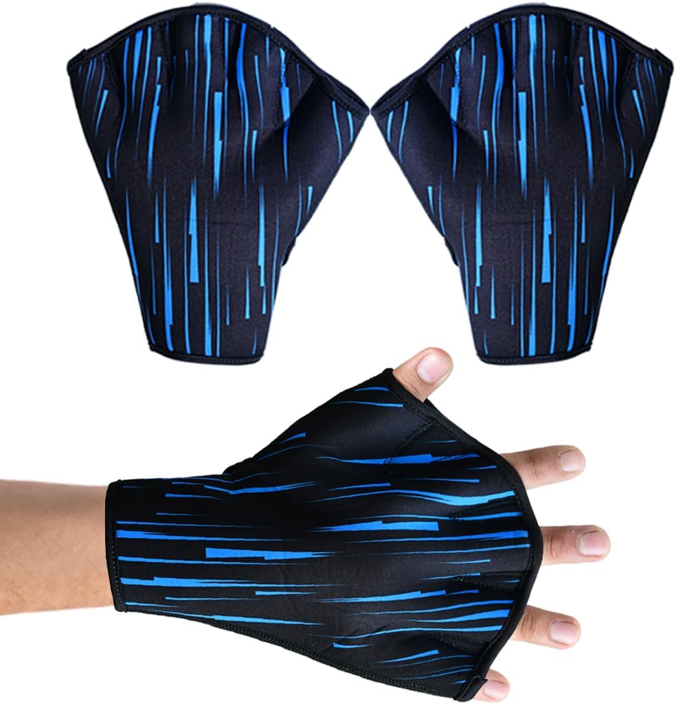 Skiennix Swimming Gloves - Neoprene Webbed Fitness Gloves for Aquatic Training | Men, Women, Children