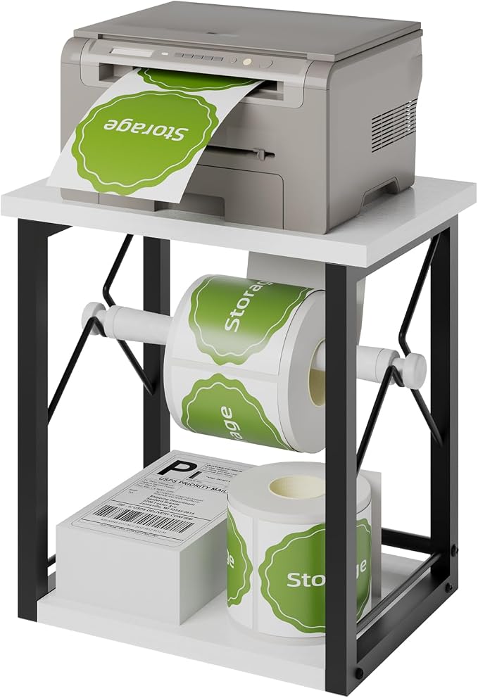 Label Holder for Rolls and Fan-Fold Labels, Shipping Thermal Label Holder