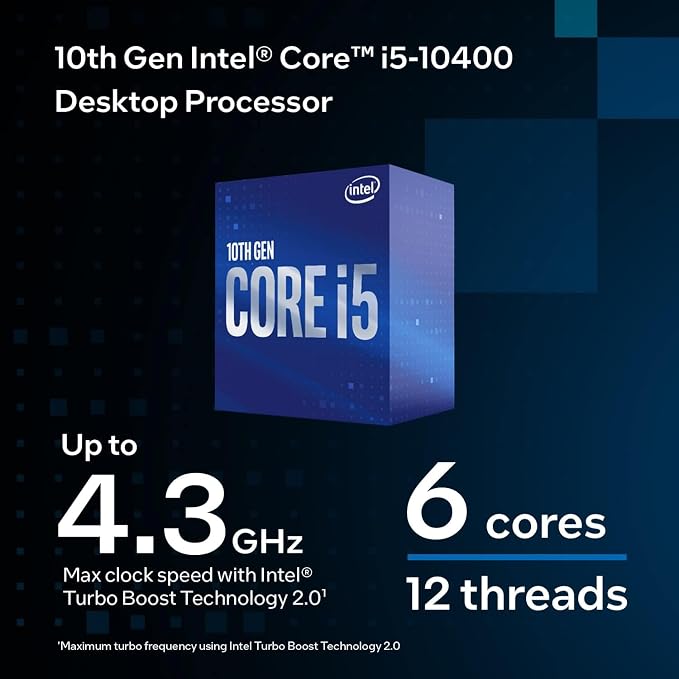 HP Desktop Computers Tower PC, Intel i5-10400 (16GB DDR4 RAM, 512GB SSD) | Compact & Silent Design, Idea for Home Daily use, Web Browsing, WiFi Adapter, Keyboard & Mouse Included, Windows 11 Home