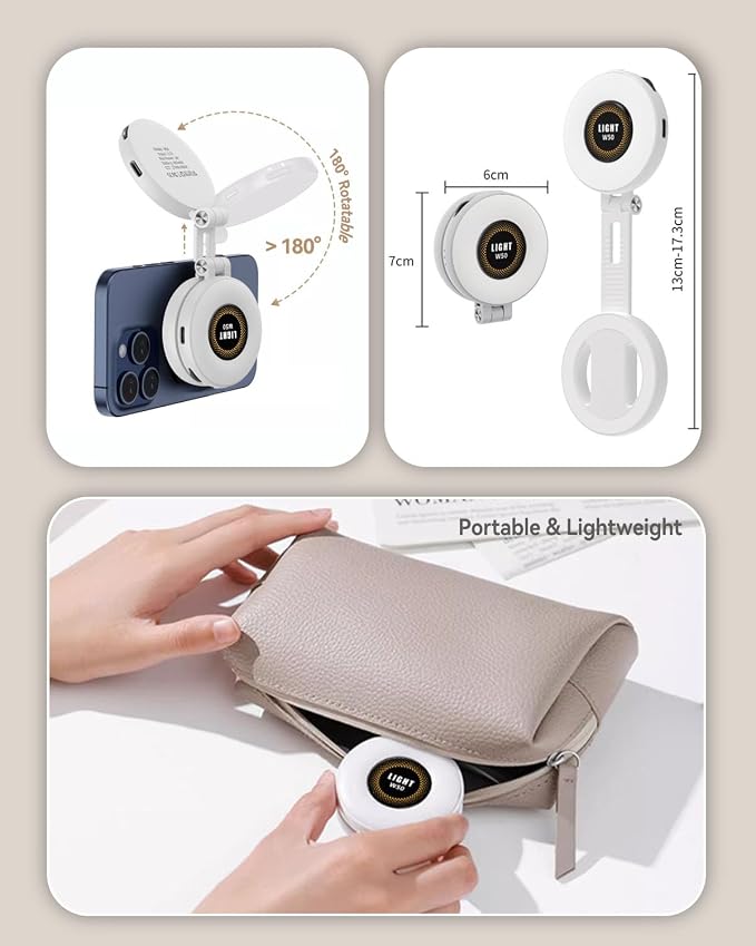 Magnetic Portable Selfie Light for iPhone
