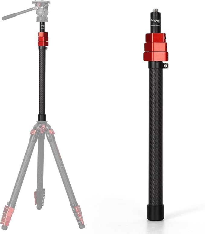 IFOOTAGE Carbon Fiber Camera Pole, 37-108cm/14.6-42.5in Extension Tube