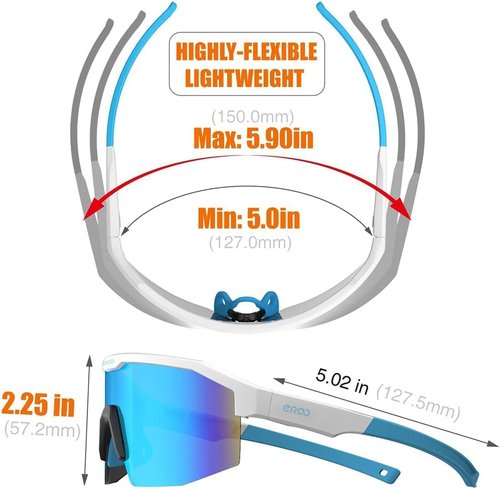 ER00 Eazyrun Polarized Small baseball Sunglasses for Youth kids Women, Cycling Running MTB Softball Padel Beach Volleyball Sports F2