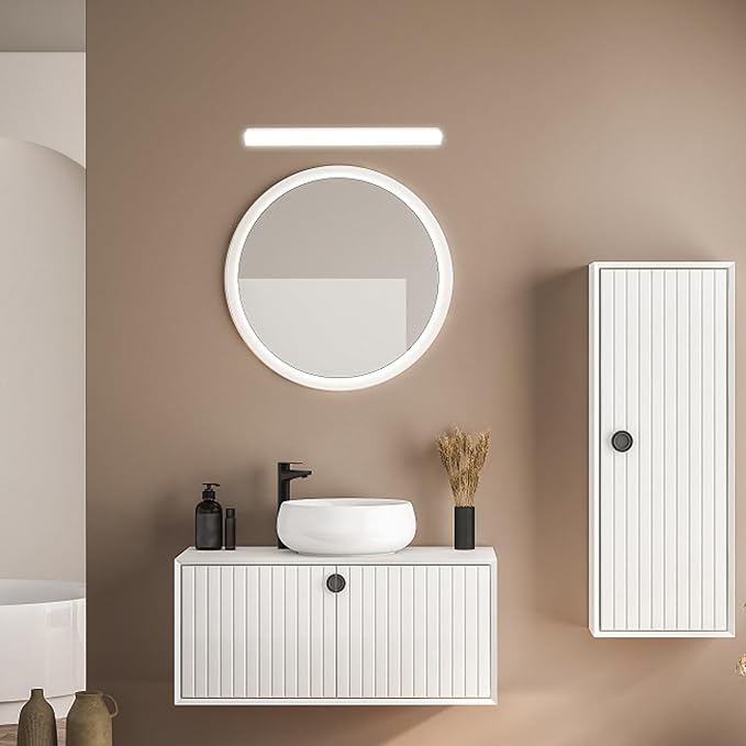 STOBOK Wall-Mounted Led Bathroom Vanity Light Mirror Front Light for Makeup Suitable for Humid Environments