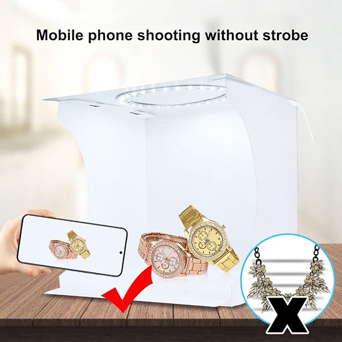 Photo Light Box 10" Portable Folding Photography Light Tent kit