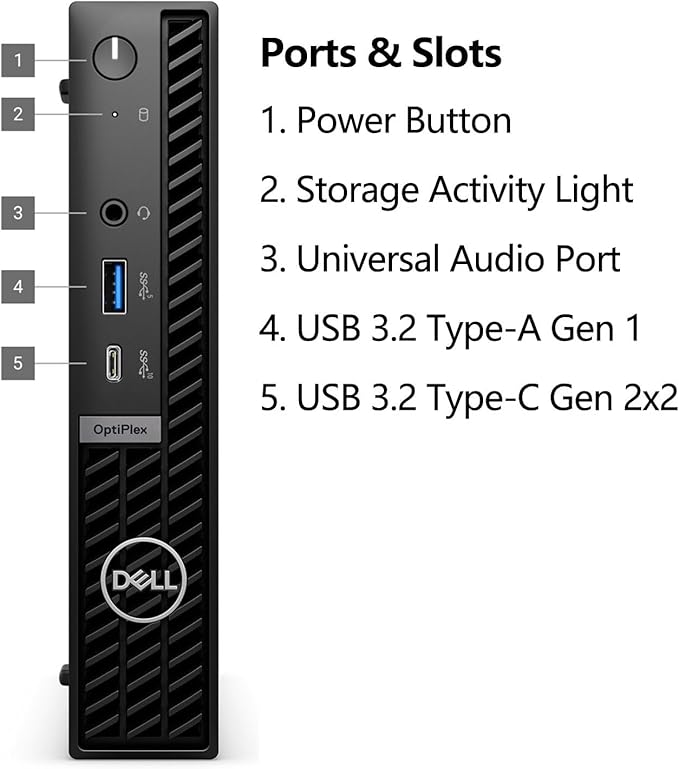 Dell 2026 OptiPlex 7000 Mini Business Desktop, 16GB RAM, 512GB PCIe SSD | 14th Gen i3-14100T CPU, Ultra-Compact for Office & Workspace, WiFi 6E, Triple Display Support (HDMI+2DP), Windows 11 Pro