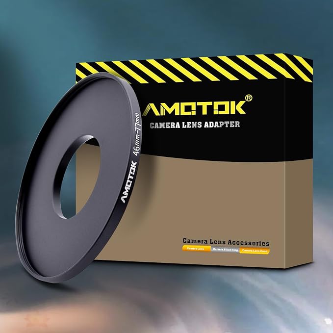 46mm Lens to 77mm Camera Lens Adapter, 46mm to 77mm Filter Step-Up Adapter Ring