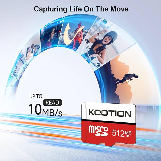 10-Pack 512MB Micro SD Card, KOOTION Class 4 Low Capacity Memory Cards