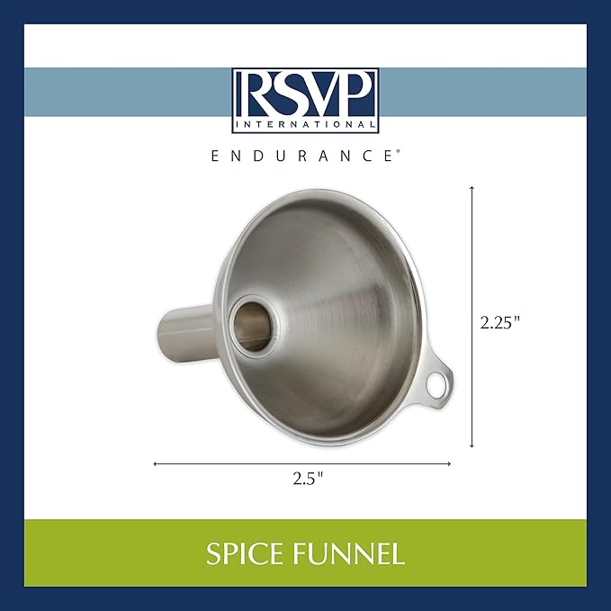Stainless Steel Funnel - For Filling Narrow Jars and Bottles, 1 pc