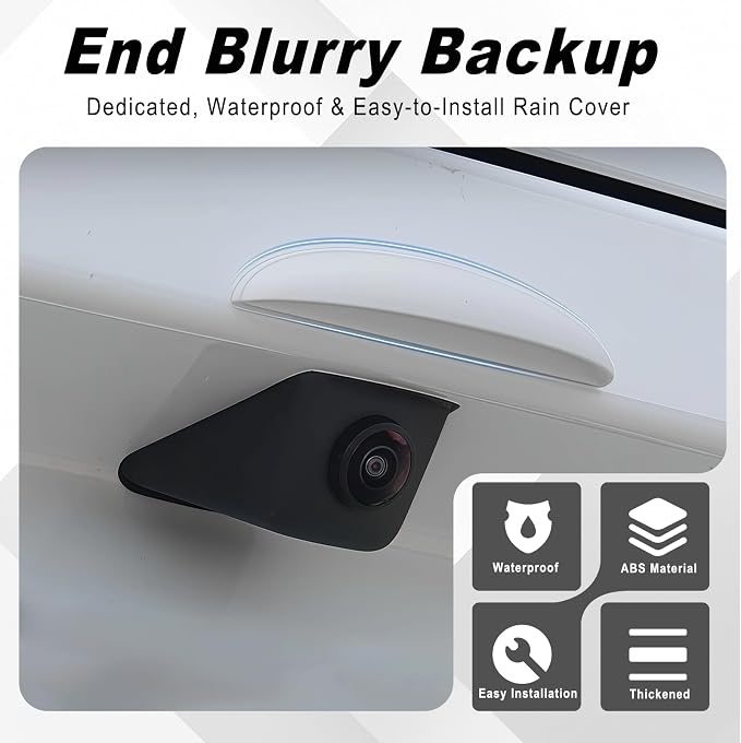 Car Rear View Camera Cover, Anti-Rain Backup Camera Rain Shield, Silicone