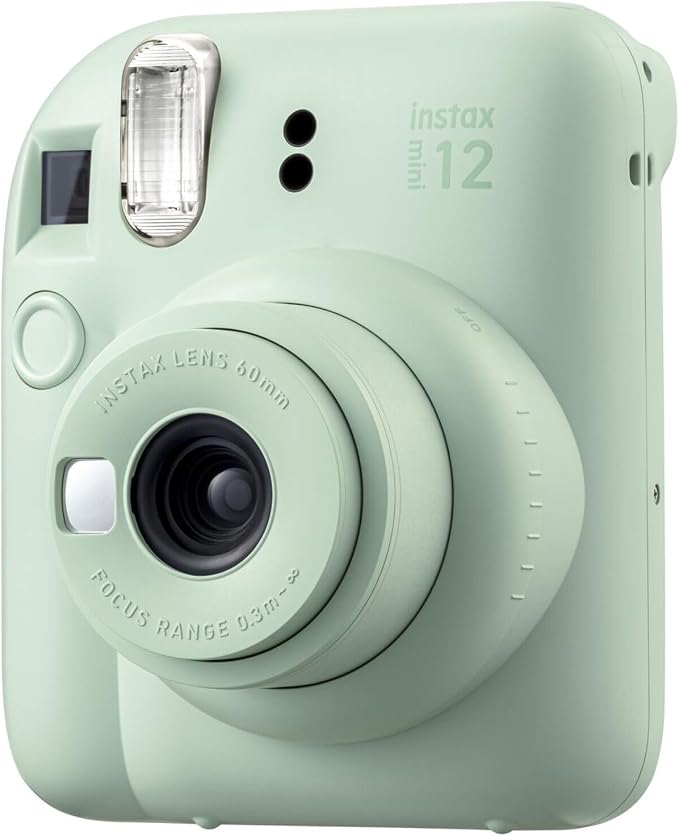 FUJIFILM INSTAX MINI 12 Film Camera Mint Green Bundle