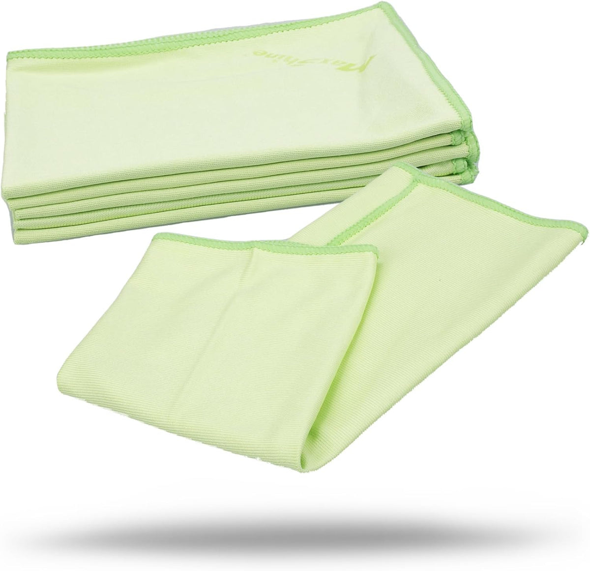 Maxshine 16” x 16” Universal Glass Cleaning Microfiber Towels, 5-Pack (300GSM) | Professional Streak-Free Towels | Lint-Free, High-Clarity Cloths for Car Windows, Mirrors & Glass Surfaces