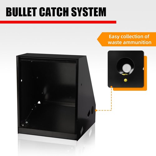 Highwild BB Trap Target - Airgun Compatible with 10 Paper Targets & 2 Spinner Targets | 7" X 9" Size