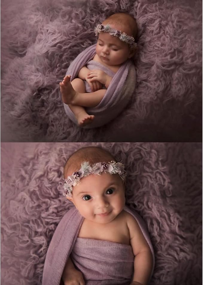 Newborn Posing Wrap Newborn Photography Props Soft Stretch Knit Blanket