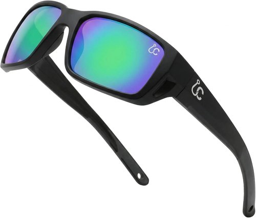 CATCHRO Polarized Fishing Sunglasses - UV Protection with Blue Mirror Lenses | Stylish & Durable