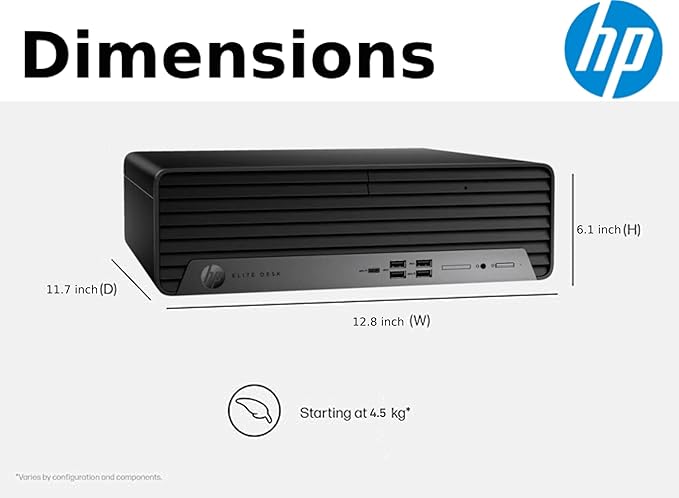 HP Elite 805 G9 SFF Business Desktop Computer, AMD Ryzen 5 8500G, 16GB DDR5, 1TB PCIe SSD, Radeon 740M Graphics, Dual 4K Display Support, USB-C, HDMI, RJ-45, Wi-Fi, Wired KB & Mouse, Win11 Pro